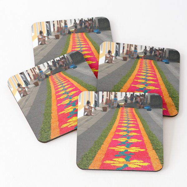 Item preview, Making flower carpets designed and sold by Gaspar Avila.