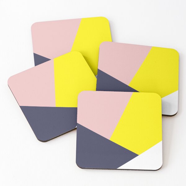 Item preview, Navy Pink lemon Yellow Color Blocks designed and sold by sylviabosky.