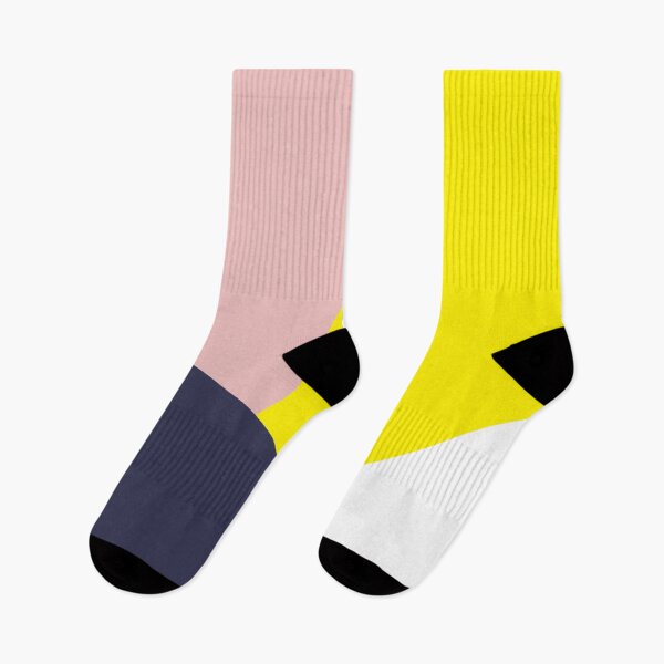 Item preview, Navy Pink lemon Yellow Color Blocks designed and sold by sylviabosky.