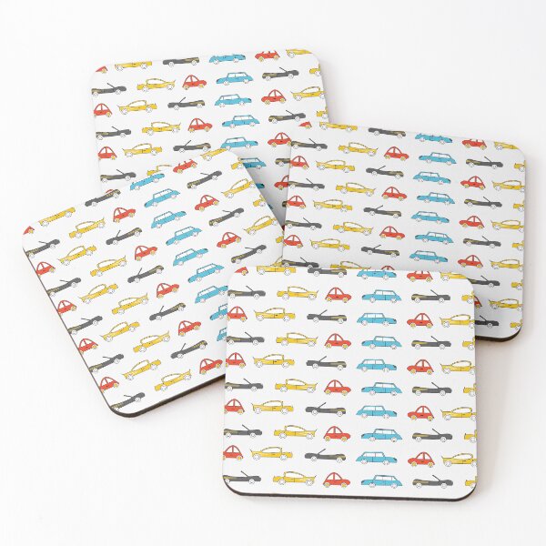 Item preview, Blue and Red Scandinavian Cars designed and sold by shadowbright.