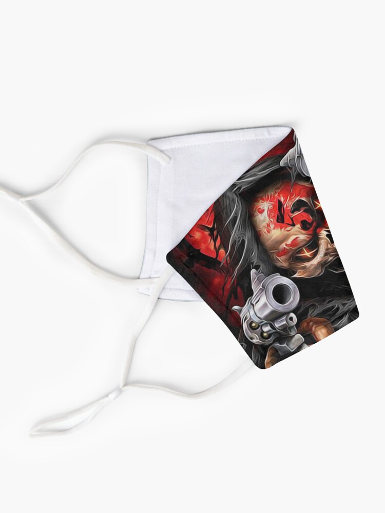 Alternate view of skull 2 design Mask