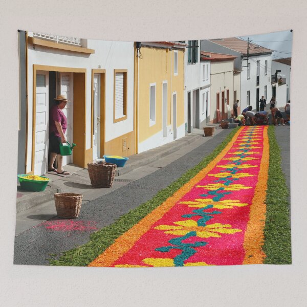Item preview, Making flower carpets designed and sold by Gaspar Avila.