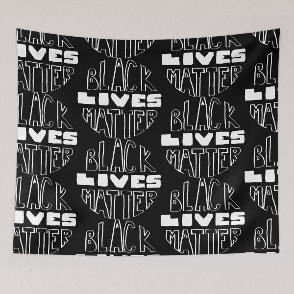 Item preview, Black Lives Matter - Black Background designed and sold by sadiesavesit.
