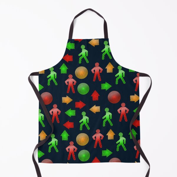 Item preview, Pattern with pedestrian traffic lights red and green. designed and sold by lantica.