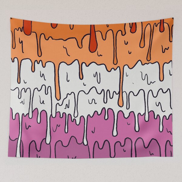 Item preview, Pastel Kawaii Melting Lesbian Pride LGBTQ Design designed and sold by Limolida.
