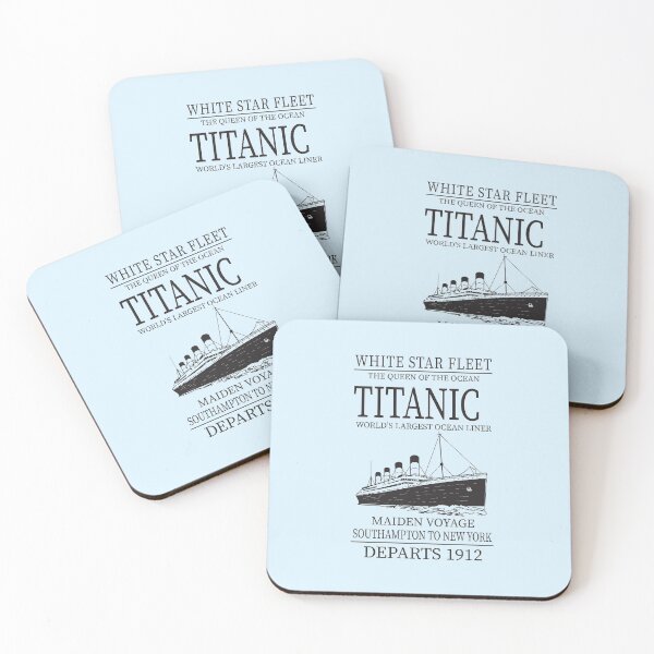 Item preview,  Titanic Vintage Poster Cruise Sinking Ship Atlantic Ocean Maiden Voyage  designed and sold by TopTeeShop.