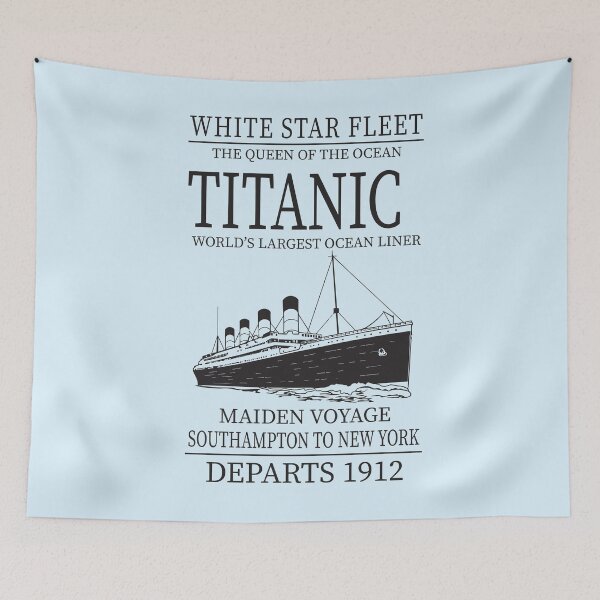 Item preview,  Titanic Vintage Poster Cruise Sinking Ship Atlantic Ocean Maiden Voyage  designed and sold by TopTeeShop.