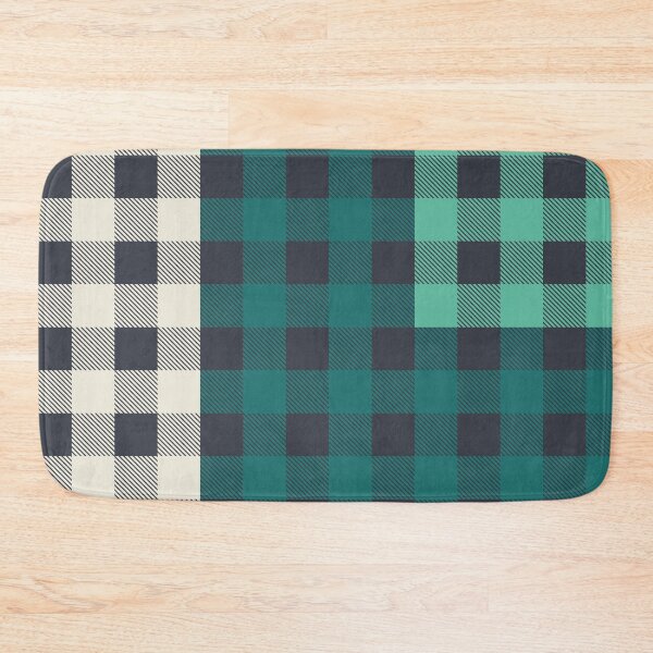 Item preview, PATCHWORK BUFFALO CHECK IN TEAL designed and sold by STUDIOFLOW.