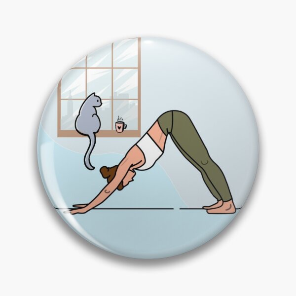 Item preview, YOGA WITH CAT designed and sold by Trio's Stuff.