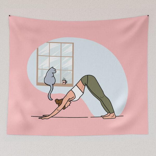 Item preview, YOGA WITH CAT designed and sold by Trio's Stuff.