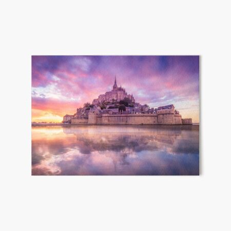 Mont St Michel Fantasy Art Board Print
