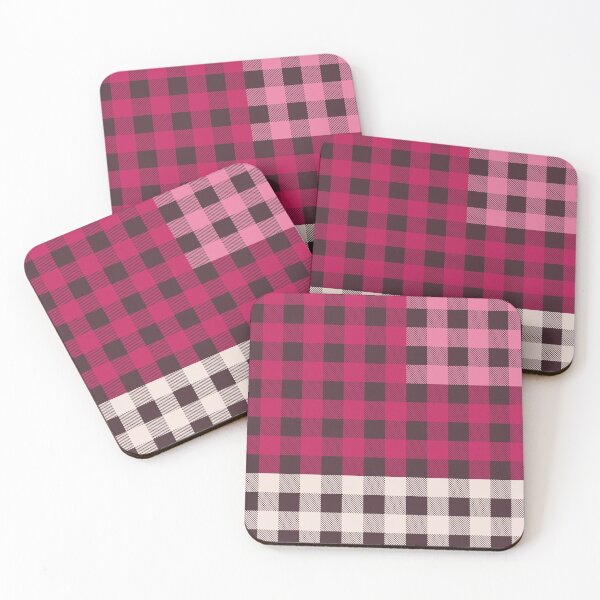 Item preview, PATCHWORK BUFFALO CHECK IN PINK designed and sold by STUDIOFLOW.