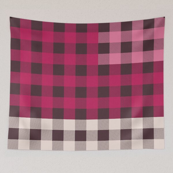 Item preview, PATCHWORK BUFFALO CHECK IN PINK designed and sold by STUDIOFLOW.