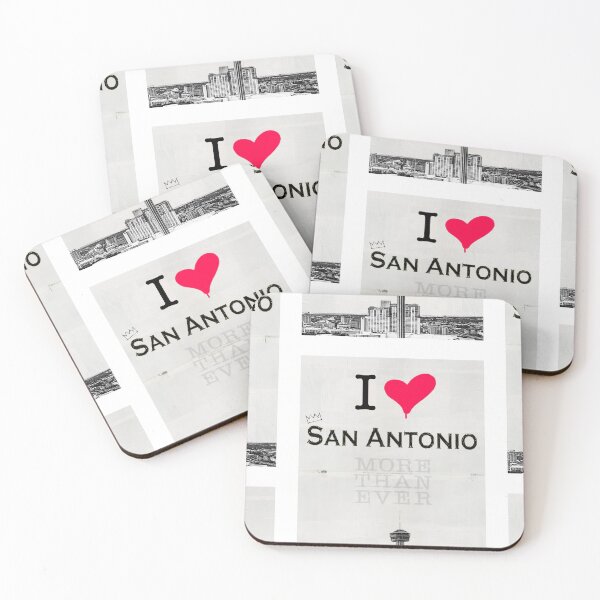 Item preview, LOVE San Antonio Texas Pop Art Urban Vintage MORE Than Ever Crown Homeland Wanderlust designed and sold by ExquisiteShots.