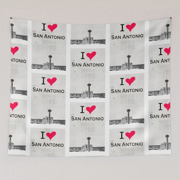 Item preview, LOVE San Antonio Texas Pop Art Urban Vintage MORE Than Ever Crown Homeland Wanderlust designed and sold by ExquisiteShots.