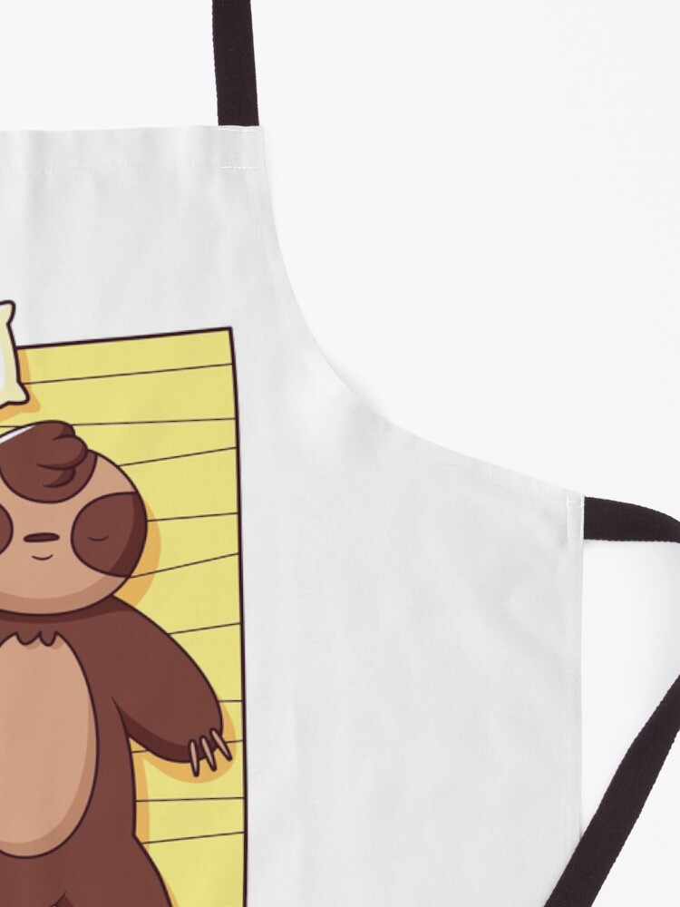 Alternate view of SLOTH SLEEPING Apron