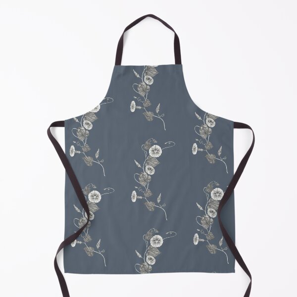 Item preview, winding ipomoea wild meadow flower on dark background designed and sold by EllenLambrichts.