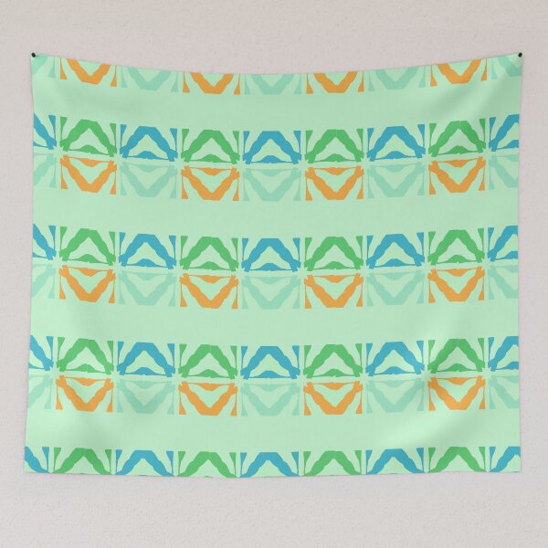 Item preview, Green multicolored abstract designed and sold by Abstractlara.