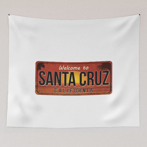 Item preview, Welcome To Santa cruz Rustic Vintage Sign Board designed and sold by ozumdesigns.
