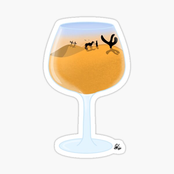A 'Liquid' Desert Sticker