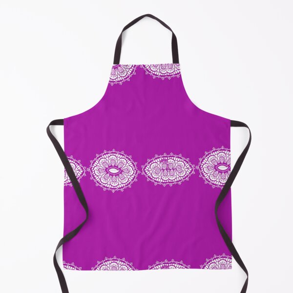 Item preview, White decorative lace purple pattern designed and sold by tetibright.