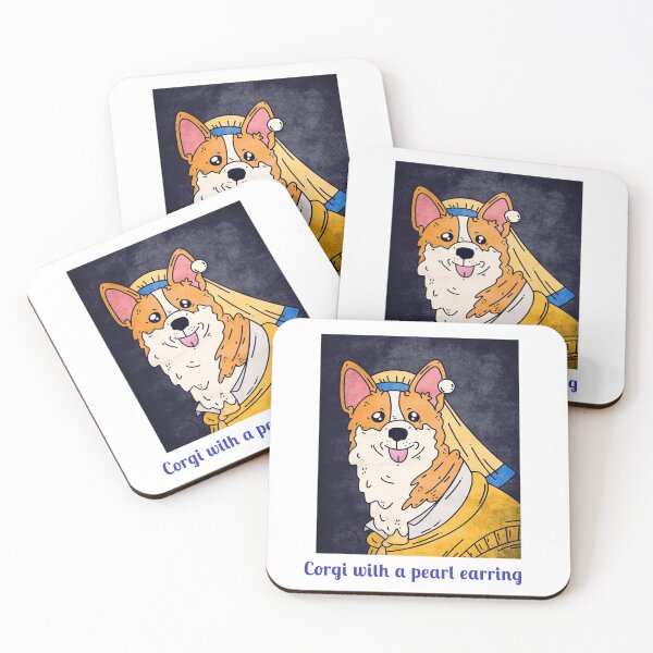Item preview, The Corgi with the pearl earring designed and sold by MiguelMejia18.