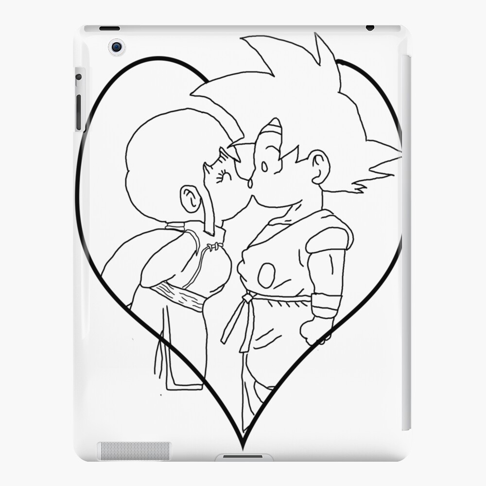 goku and chichi kiss