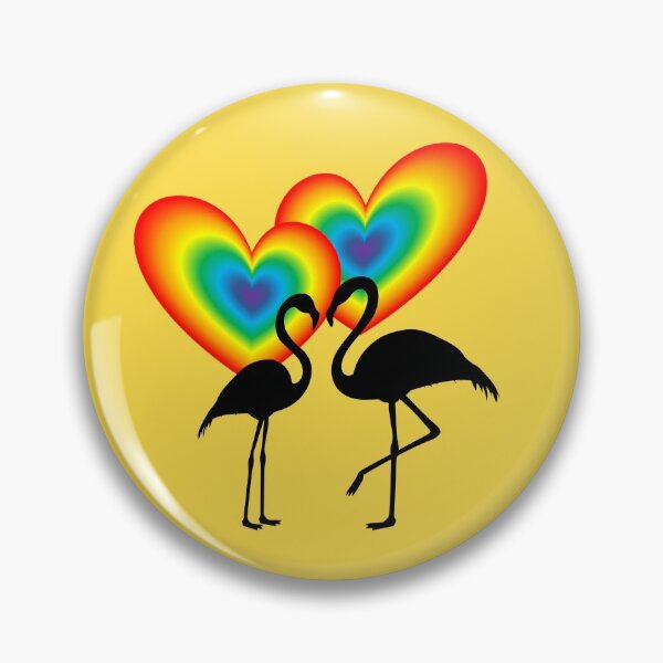 Item preview, A pair of loving flamingos designed and sold by helenkaiy.