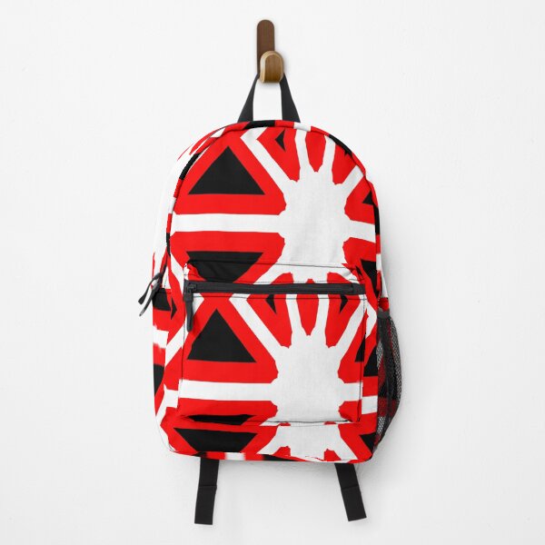 Item preview, Black, red and white color blast abstract pattern designed and sold by tetibright.