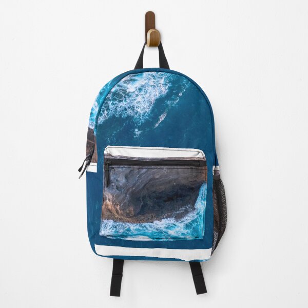 Item preview, Cliffside deep blue ocean water aerial shot designed and sold by samararibas.