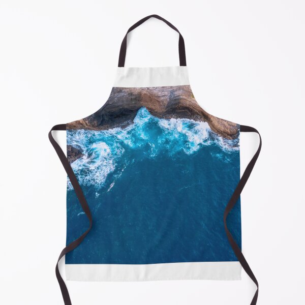 Item preview, Cliffside deep blue ocean water aerial shot designed and sold by samararibas.