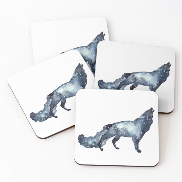 Item preview, Galaxy Howling Wolf designed and sold by Threeleaves.