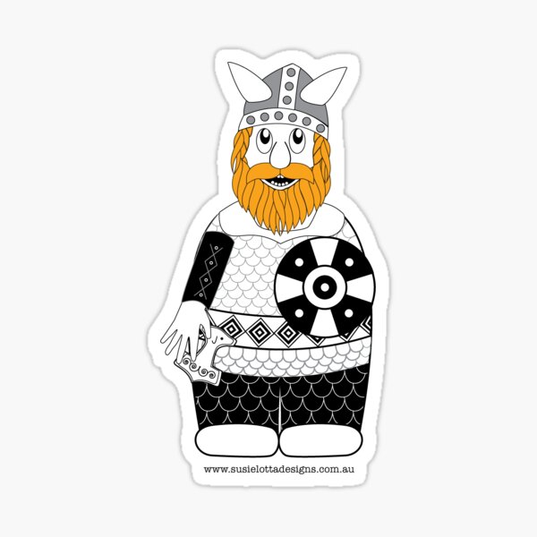 Erik the Red, Viking male Sticker