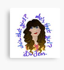 Jess - New Girl Canvas Print