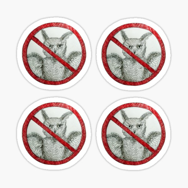 Widerstand gegen die Eulen! Sticker
