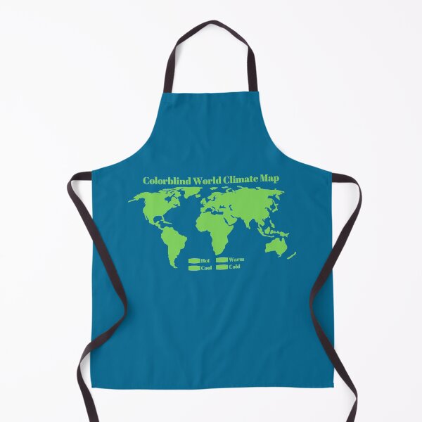 Item preview, Colorblind World Climate Map designed and sold by InVisibleColors.