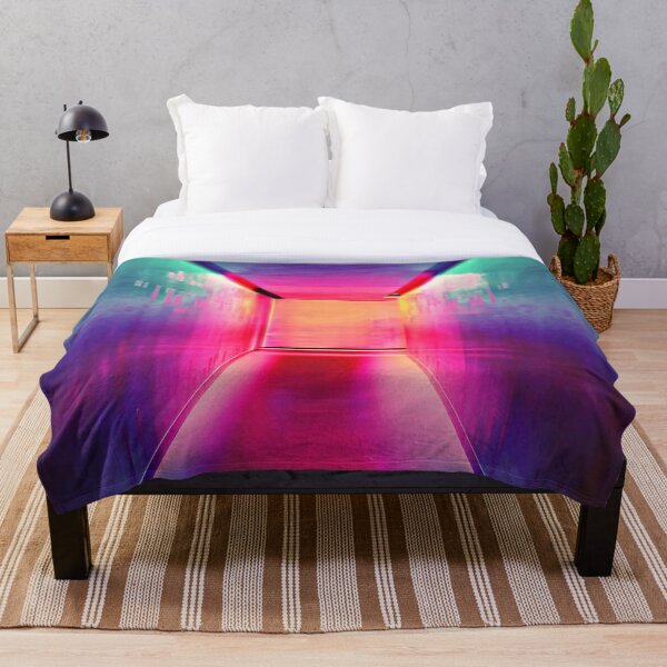 Sparkly Colorful Abstract Disco Design. Throw Blanket