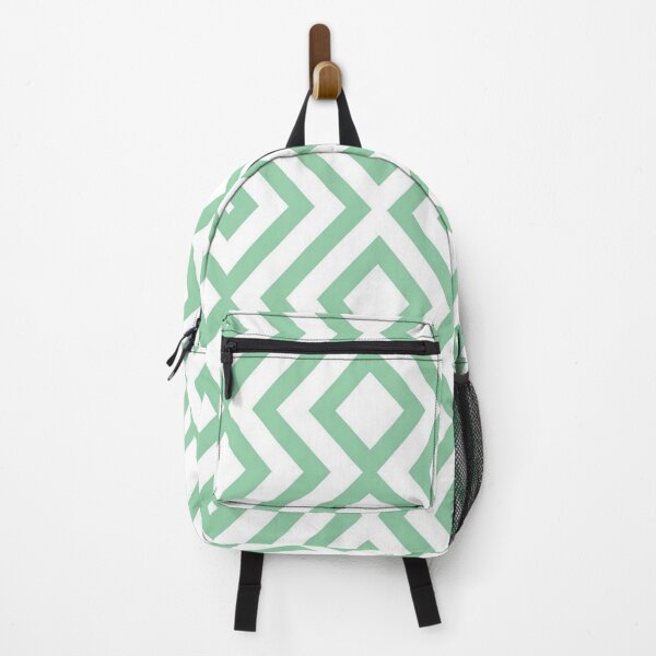 Item preview, Green and white zigzag pattern designed and sold by tetibright.