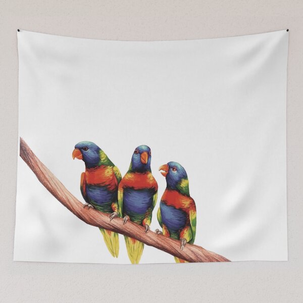 Item preview, Pretty Polly Parrots designed and sold by Designs By Creation.