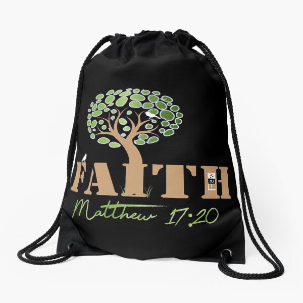 Faith of a Mustard Seed Drawstring Bag
