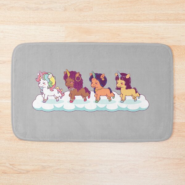 Item preview, colorful multi ethnic unicorns designed and sold by dreamiedesire.