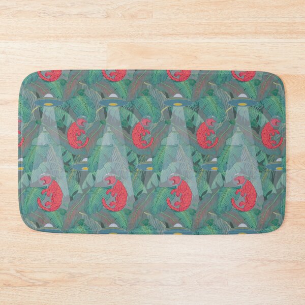 Item preview, Tropical UFO, Jaguar and Leaves designed and sold by carabara.