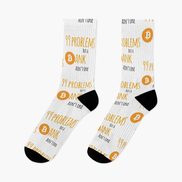 Item preview, 99 problems but a bank ain't one (Bitcoin) designed and sold by Bouzdesigns.