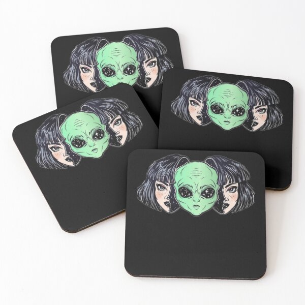Item preview, Alien head inside woman's head 2020 Alien Woman designed and sold by zugharo2019.
