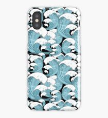 pattern of sea waves iPhone Case