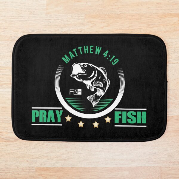 Pray Fish Bath Mat