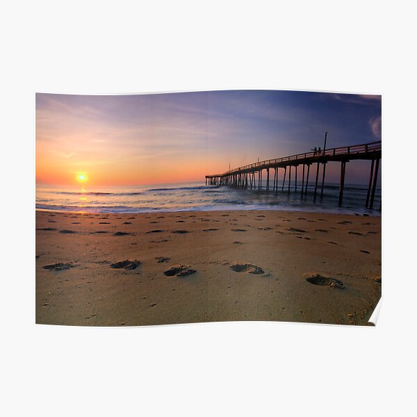 Dawn Footprints, OBX Poster