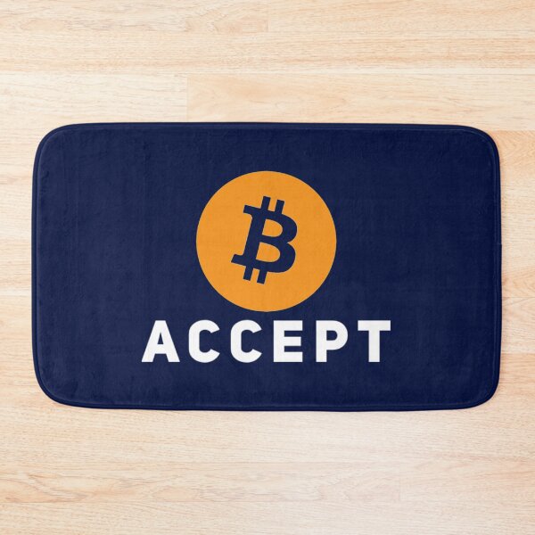 Item preview, Accept Bitcoin designed and sold by Bouzdesigns.
