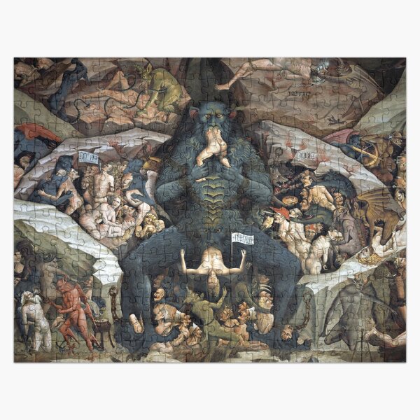 HD Inferno (Hell), by Giovanni da Modena HIGH DEFINITION Jigsaw Puzzle