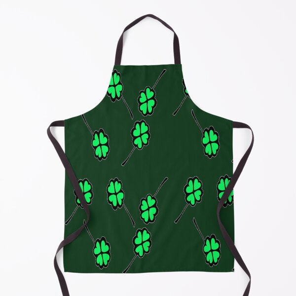 Item preview, Four leaf clove dark green pattern designed and sold by tetibright.